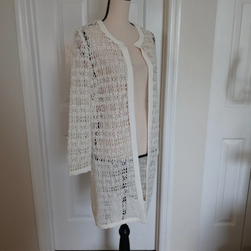 Milly Raffia Netting Cocktail Coat